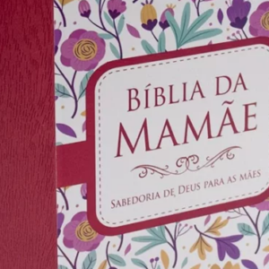 Bíblia da Mamãe – ARA – Letra Normal – Luxo Flores Goiaba