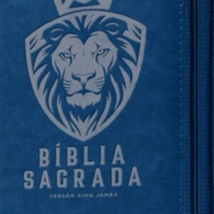 Bíblia Sagrada King James com zíper – Azul